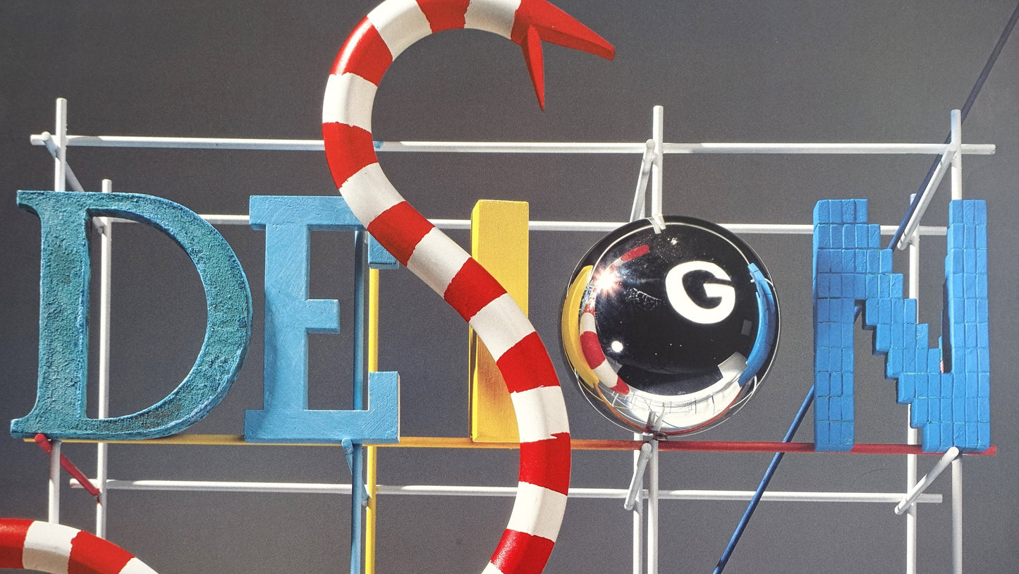 1980s Industrial Design Exhibition on Danish Museum of Art & Design - Original Vintage Poster