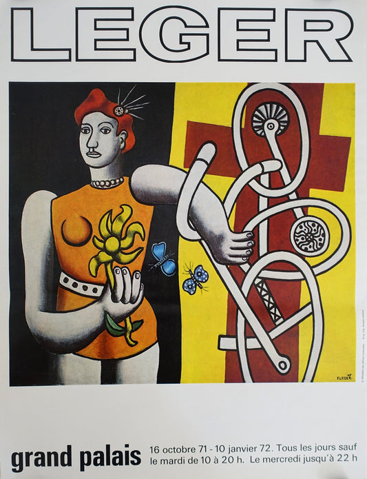 1971 Fernand Léger Exhibition at Grand Palais - Original Vintage Poster