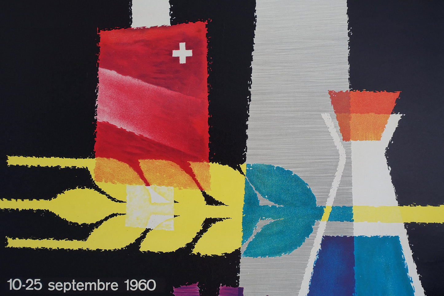 1960 Swiss Bakery Fair 41e Foire Nationale Comptoir Lausanne - Original Vintage Poster