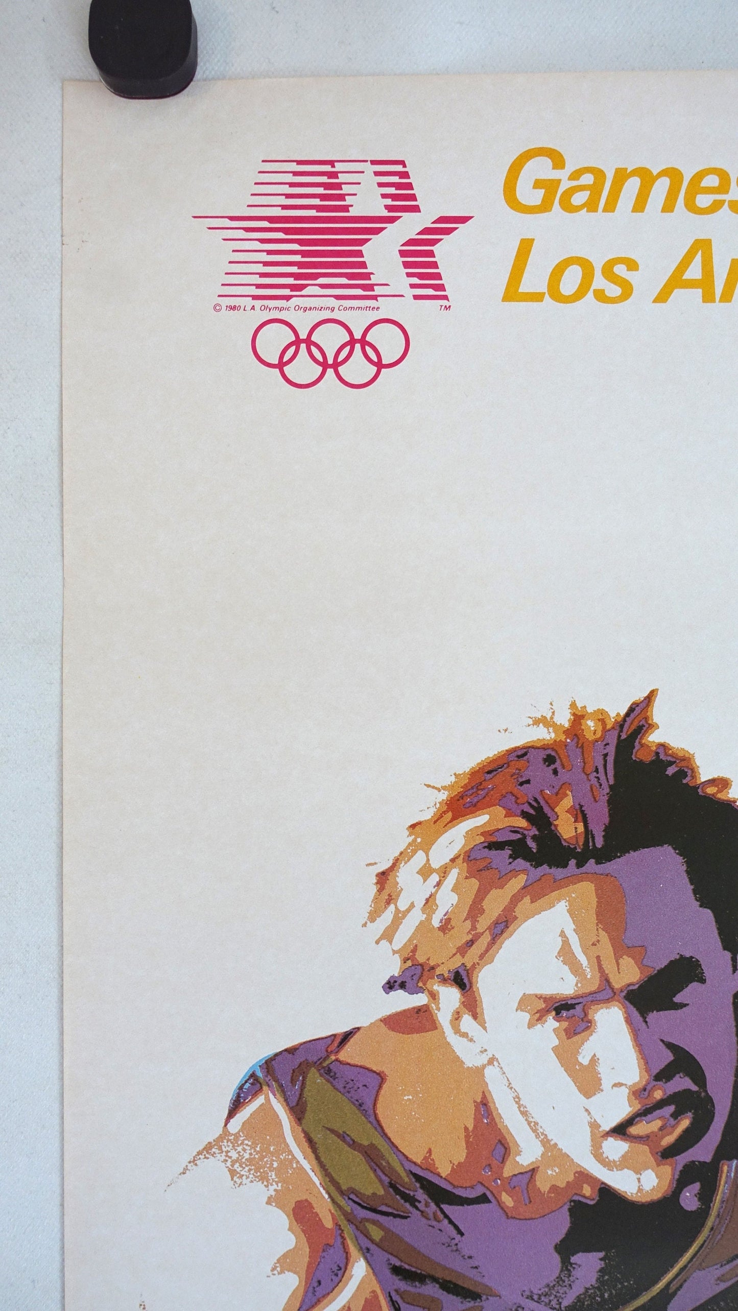1984 Summer Olympics Los Angeles Movie Hurdles - Original Vintage Poster