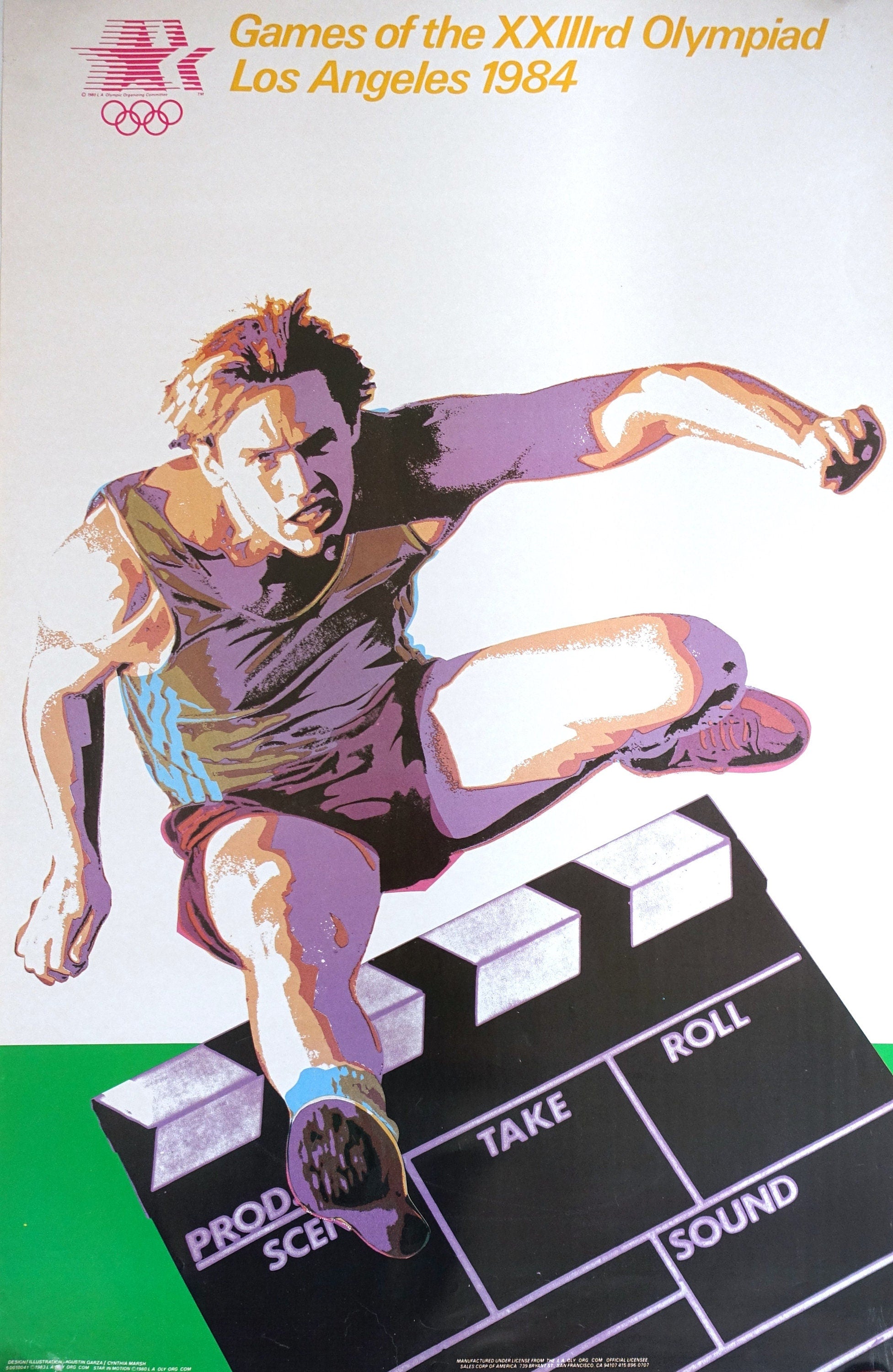 Poster Art Olympic shops Games Los Angeles 1984 by Sam FrancisEdited.