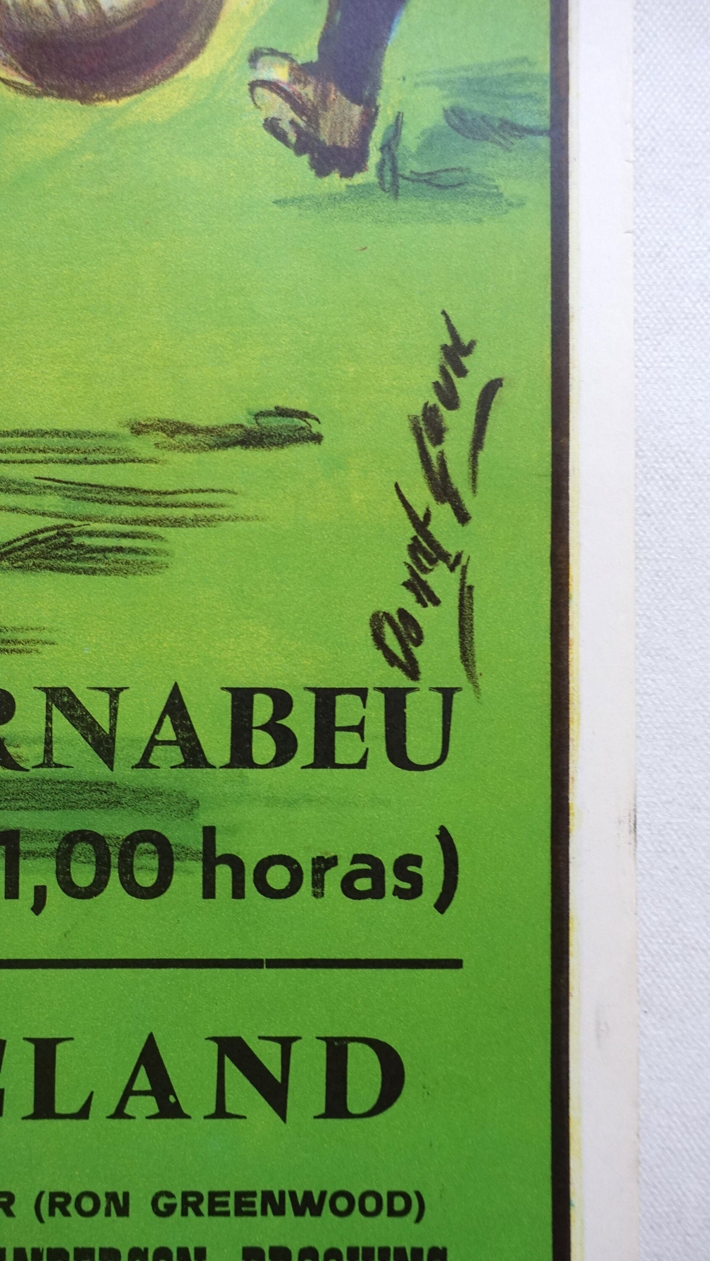 1982 World Cup (Football/Soccer) England - Spain - Original Vintage Poster