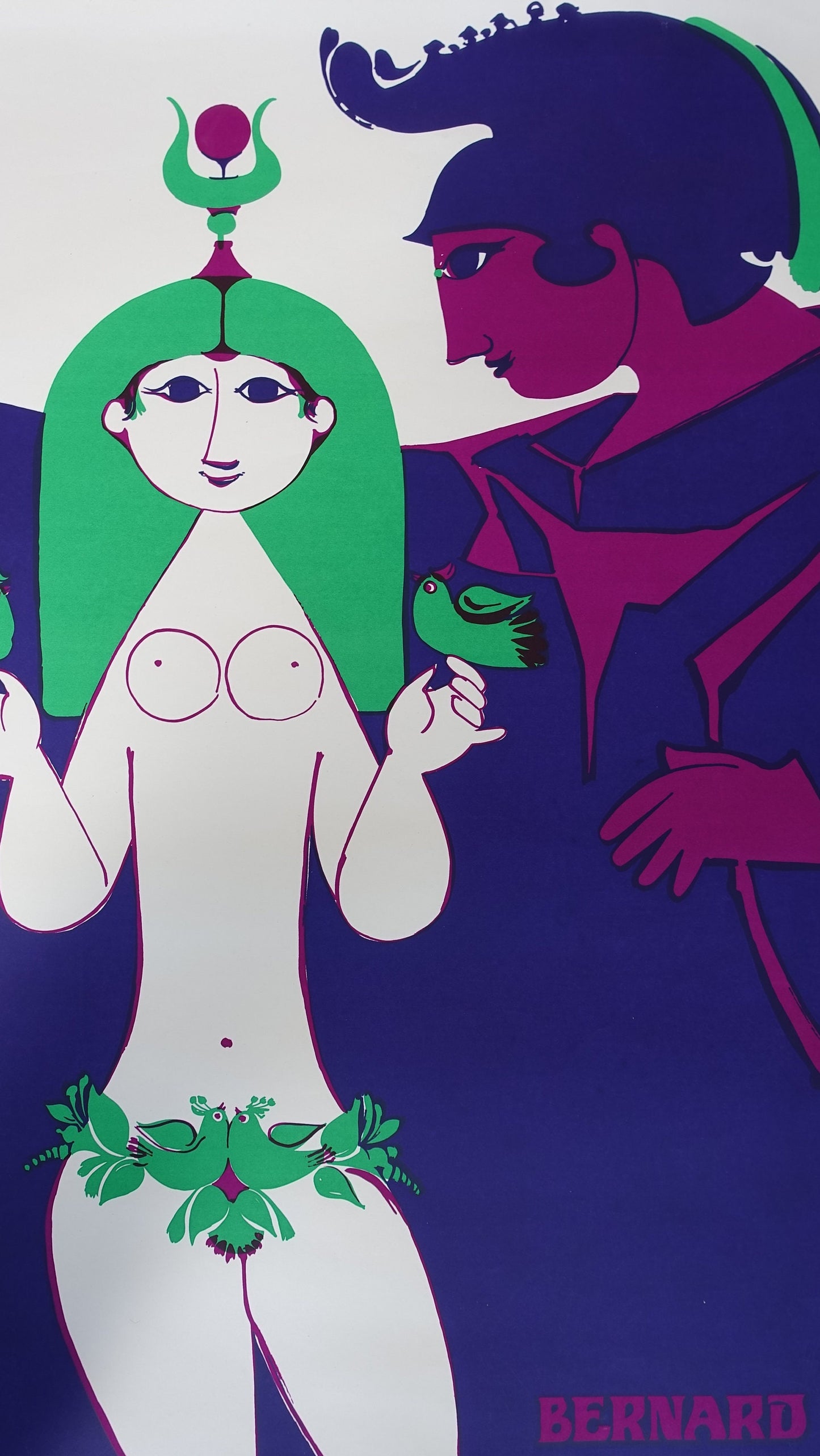 1973 Wiinblad Caesar & Cleopatra - Original Vintage Poster