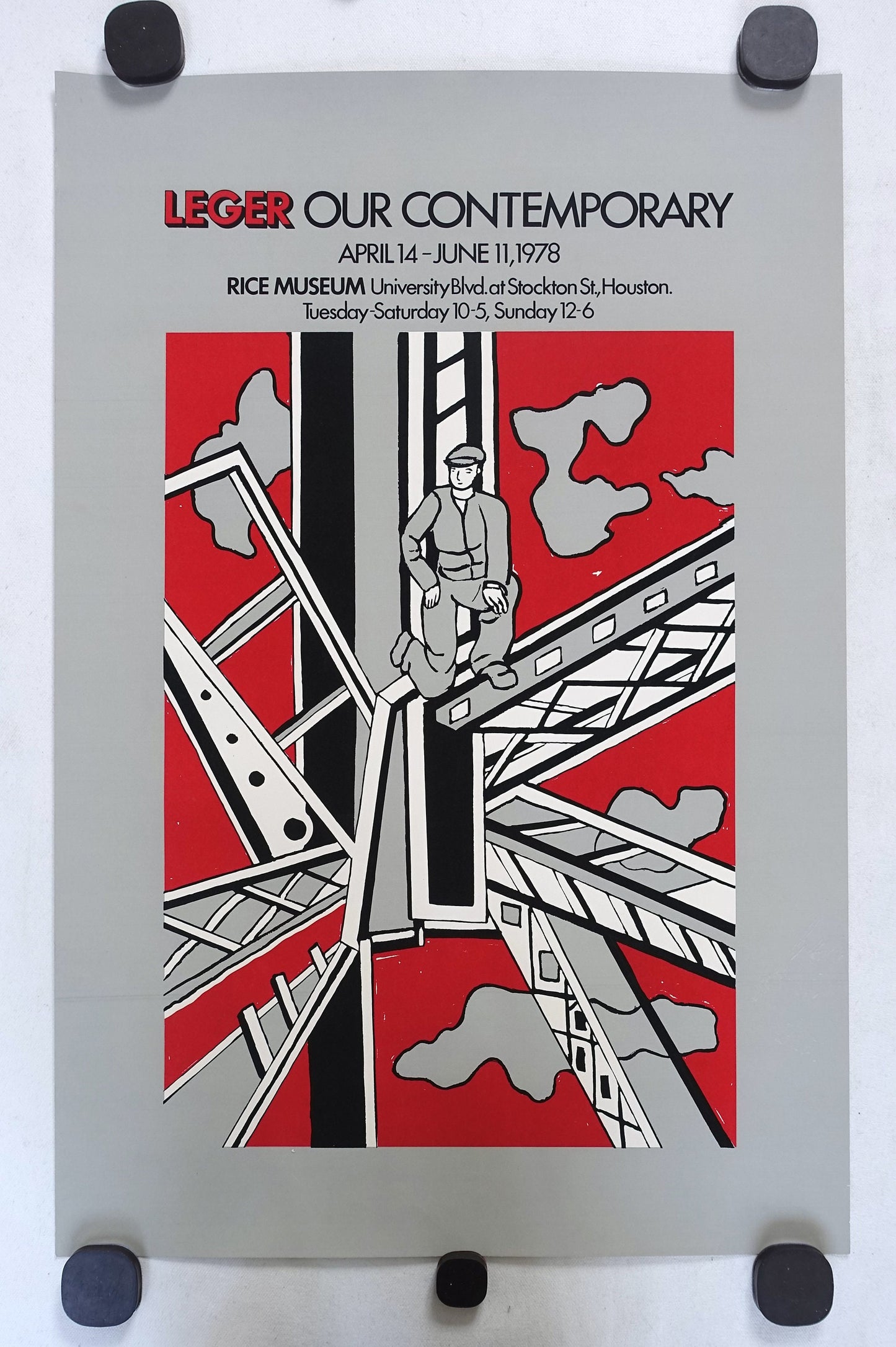 1978 Leger Our Contemporary, Rice Museum Houston - Original Vintage Poster