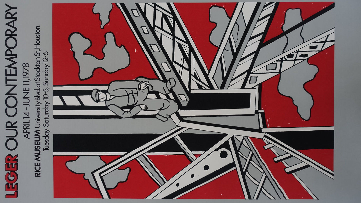 1978 Leger Our Contemporary, Rice Museum Houston - Original Vintage Poster