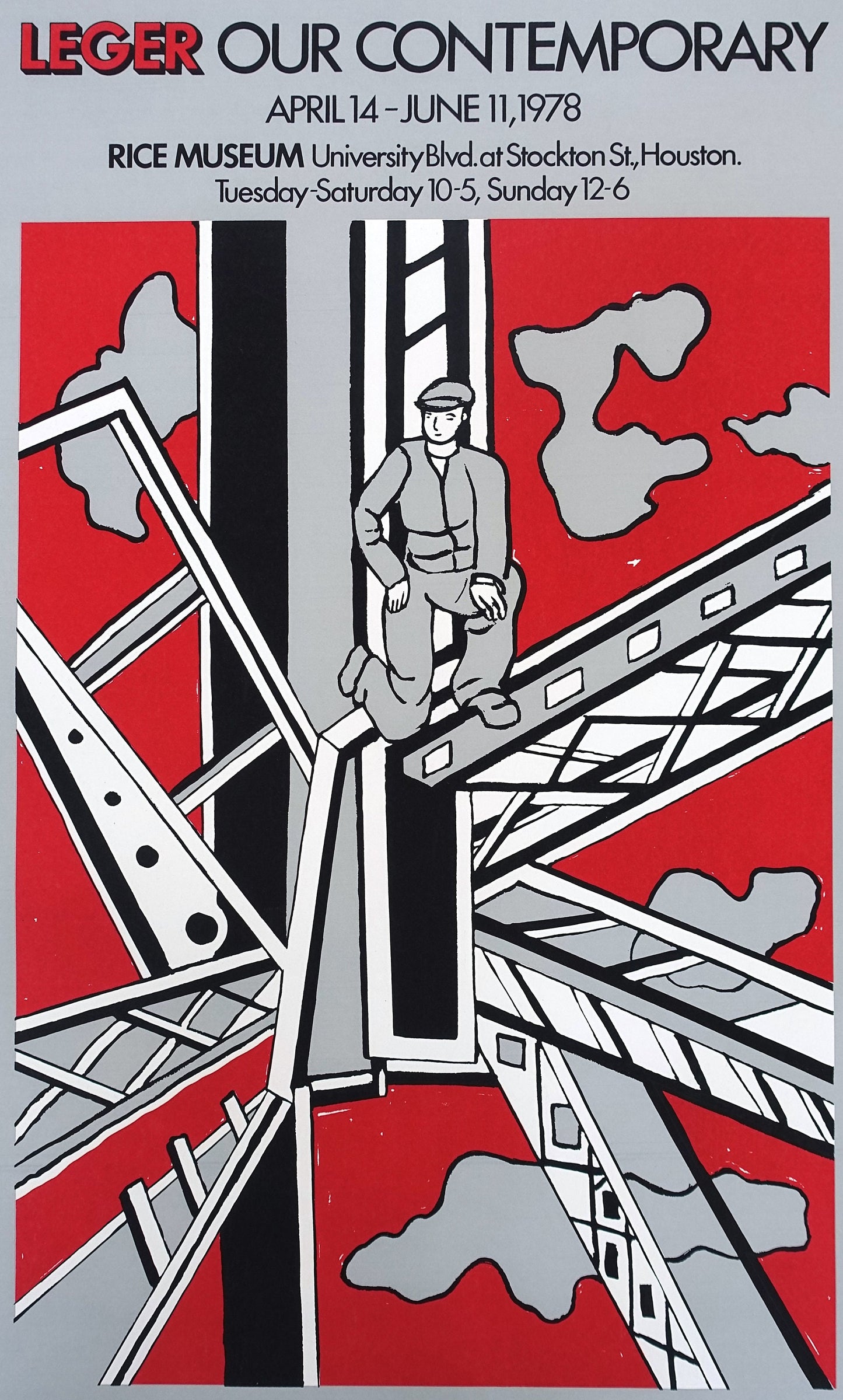 1978 Leger Our Contemporary, Rice Museum Houston - Original Vintage Poster