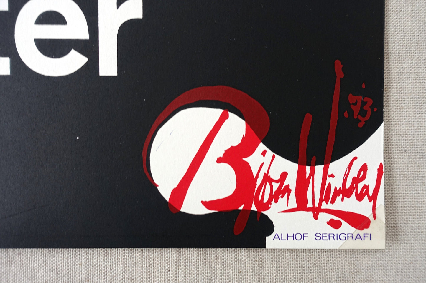 1973 Wiinblad No No Nanette Aarhus Theater - Original Vintage Poster