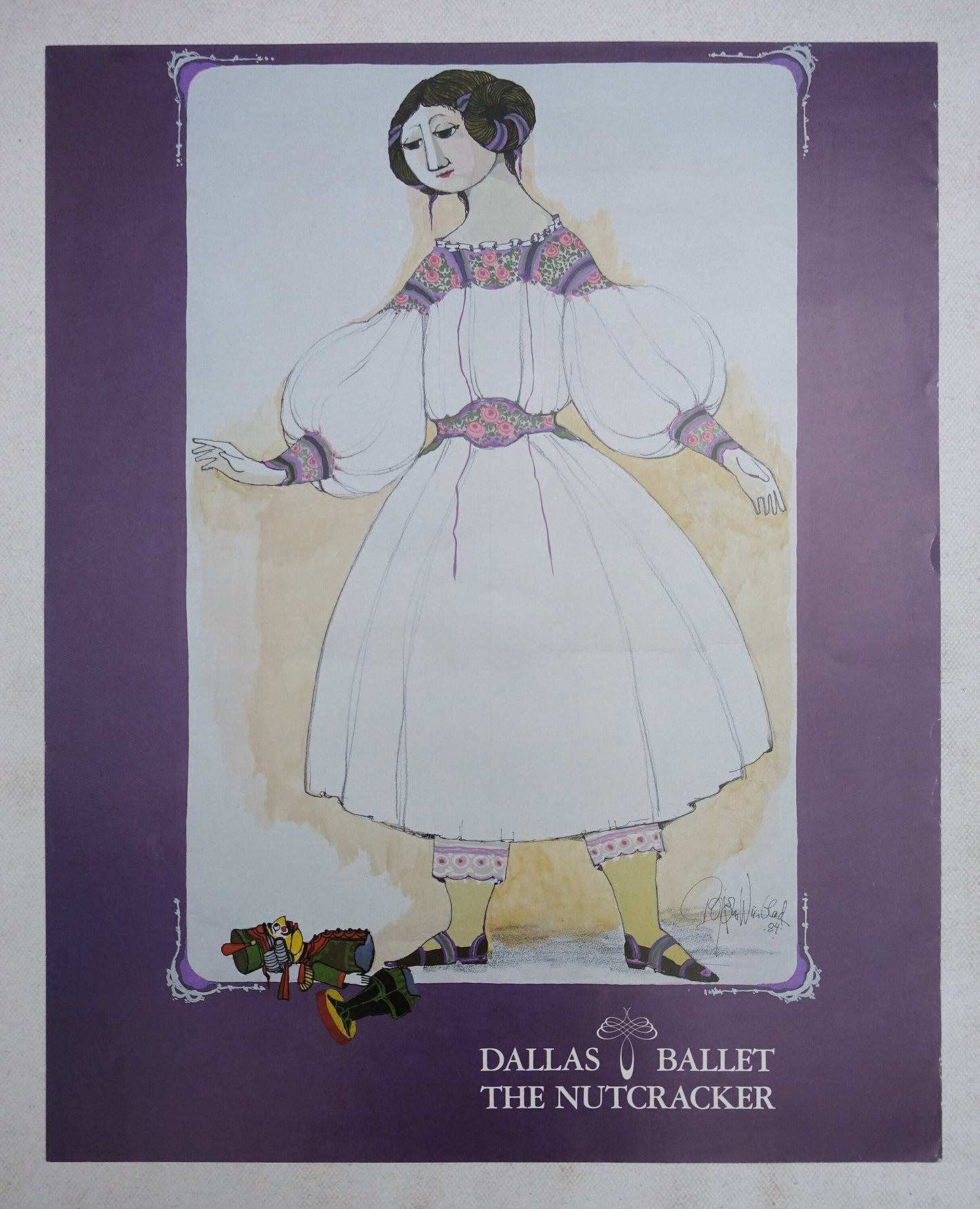 1984 Wiinblad Costume Design for The Nutcracker - Original Vintage Poster