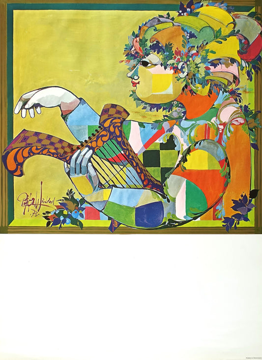 1973 Wiinblad Exhibition Poster - Original Vintage Poster