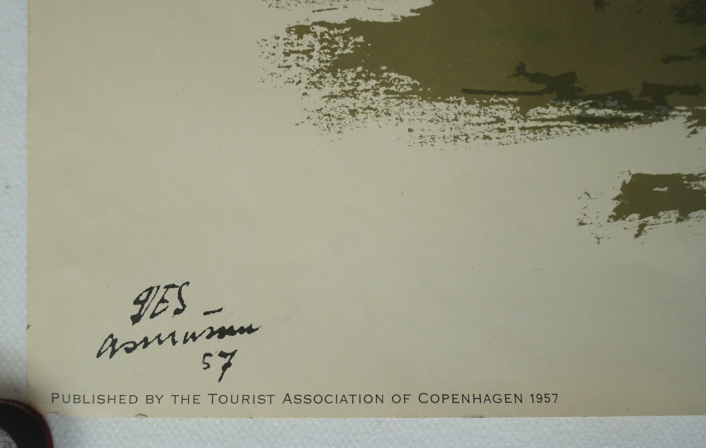1957 Copenhagen Travel Poster by Des Asmussen - Original Vintage Poster