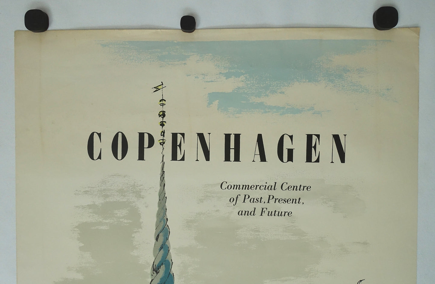1957 Copenhagen Travel Poster by Des Asmussen - Original Vintage Poster