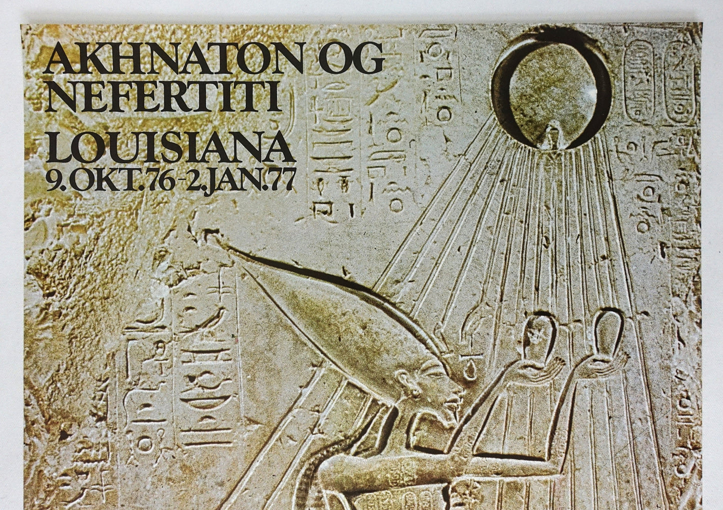 1976 Ancient Egyptian Art on Louisiana Museum of Modern Art - Original Vintage Poster