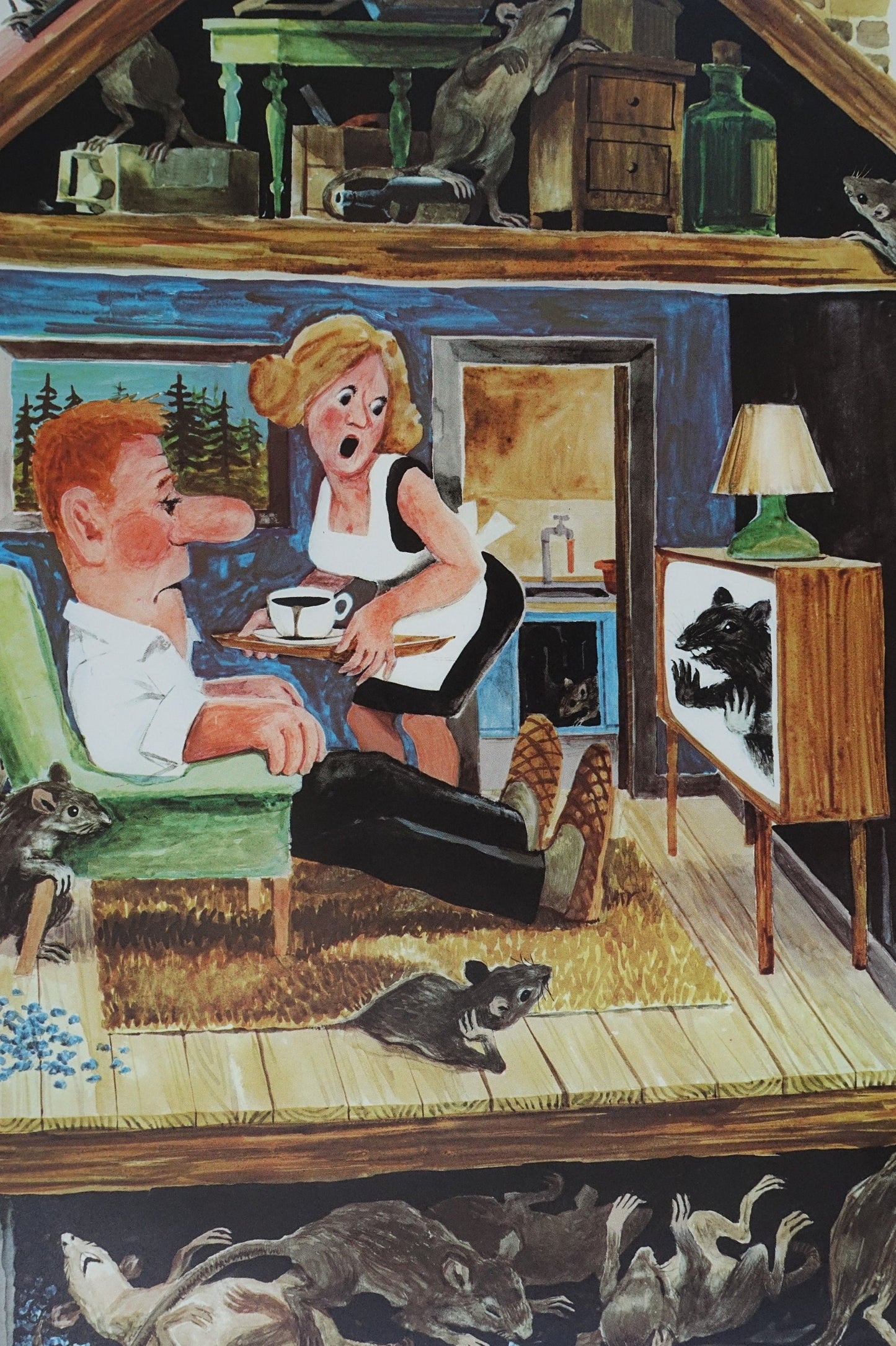 1960s Anti-rat Campaign Poster - Original Vintage Poster