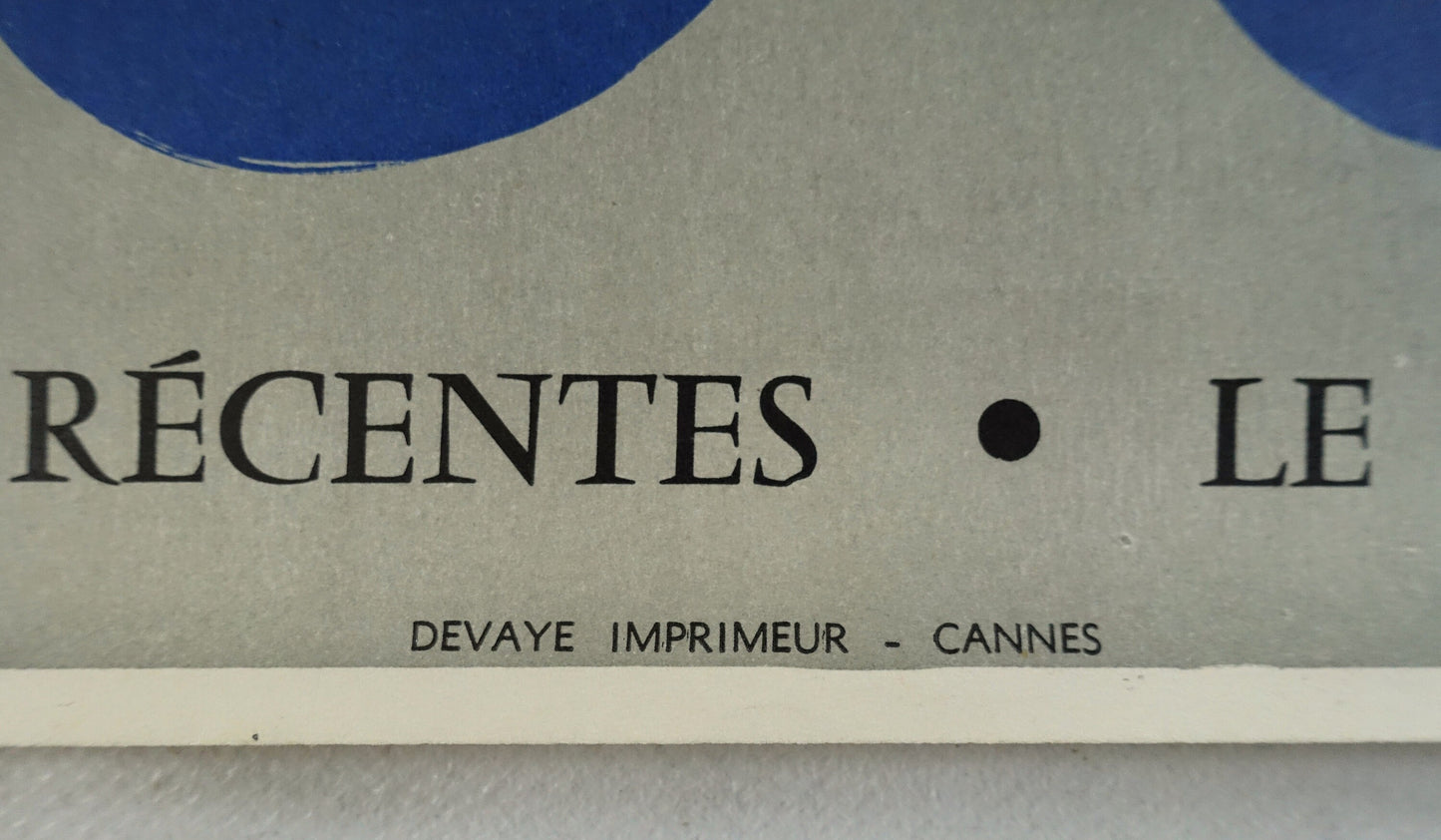 1960 Galerie De Cannes by Dimitrie Berea - Original Vintage Poster