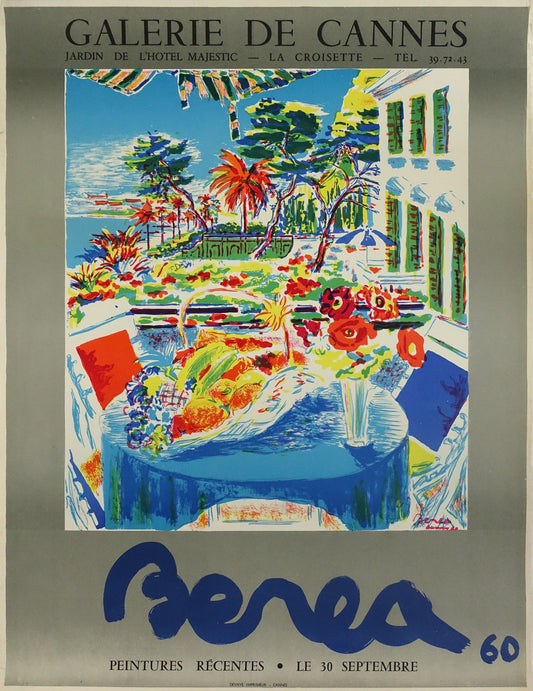 1960 Galerie De Cannes by Dimitrie Berea - Original Vintage Poster