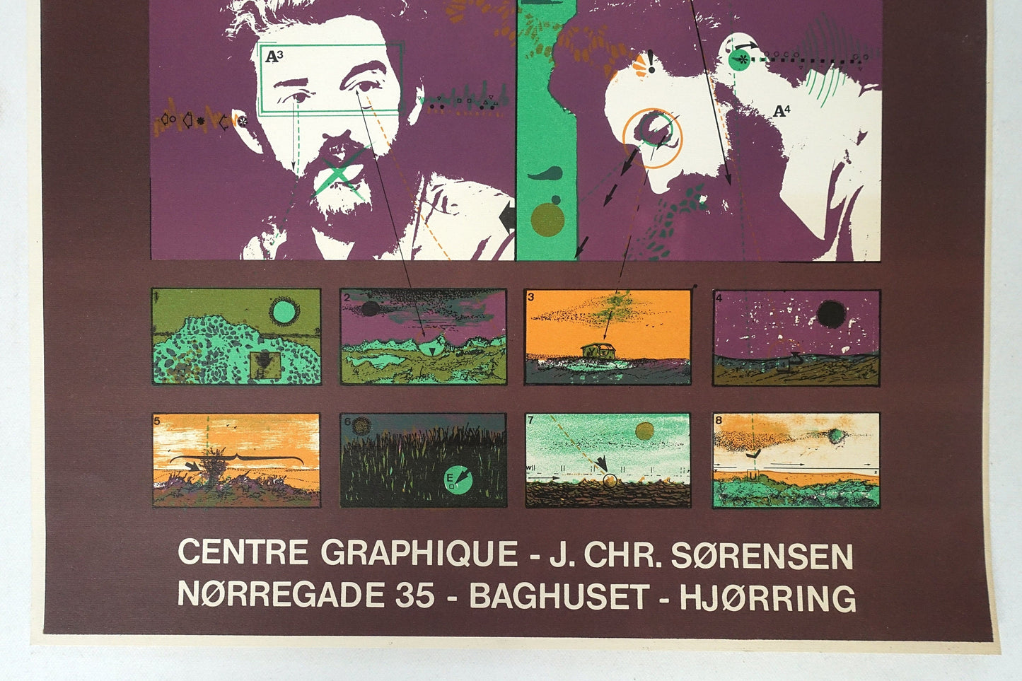 1974 Vielfaure Art Exhibition Poster - Original Vintage Poster