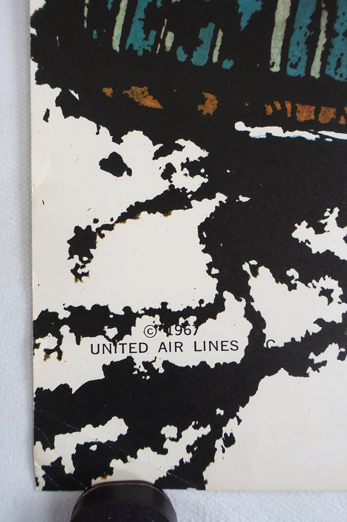 1967 New York United Airlines by James Jebavy - Original Vintage Poster