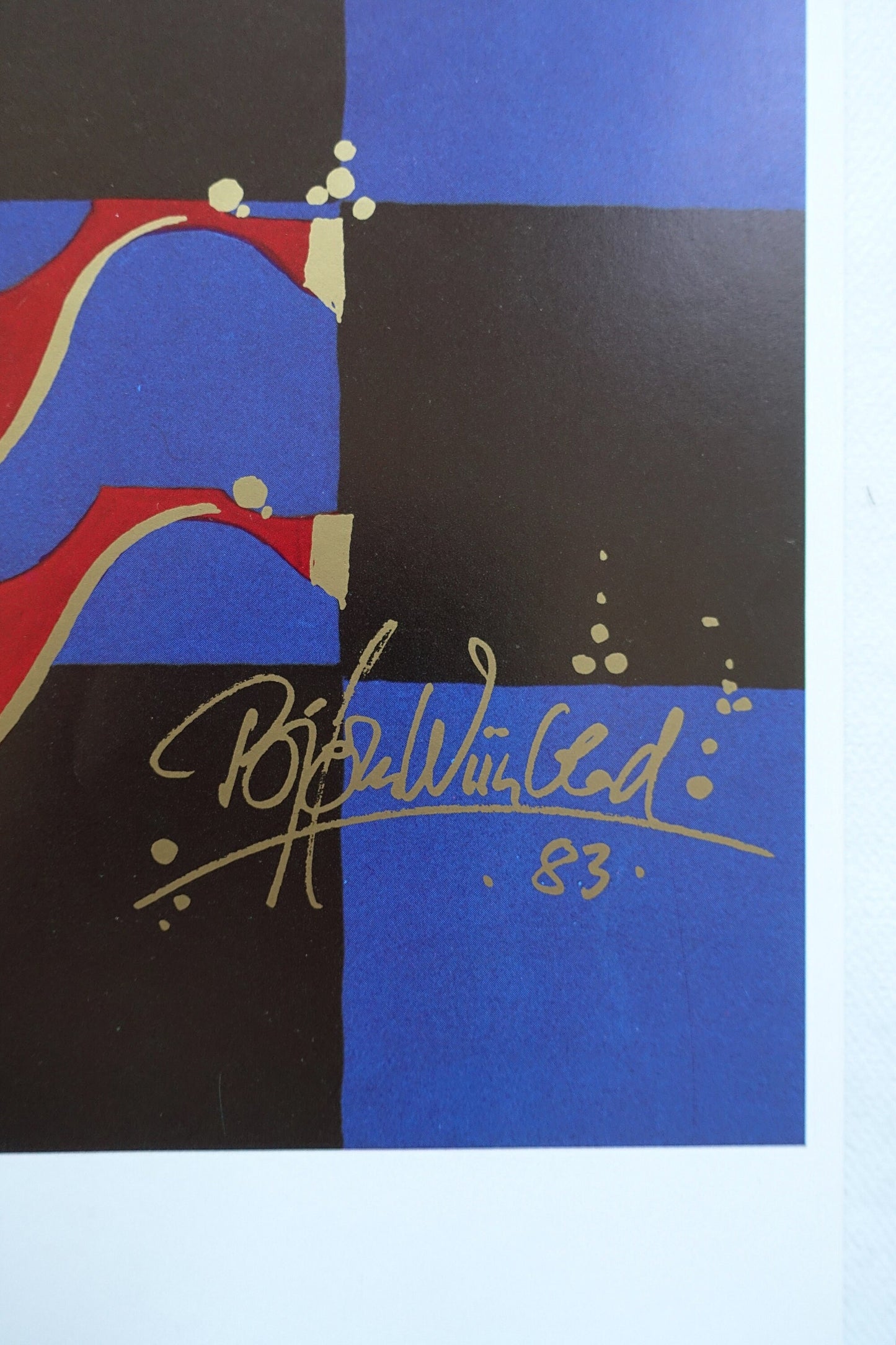 1983 Bjørn Wiinblad's House (text version) - Original Vintage Poster