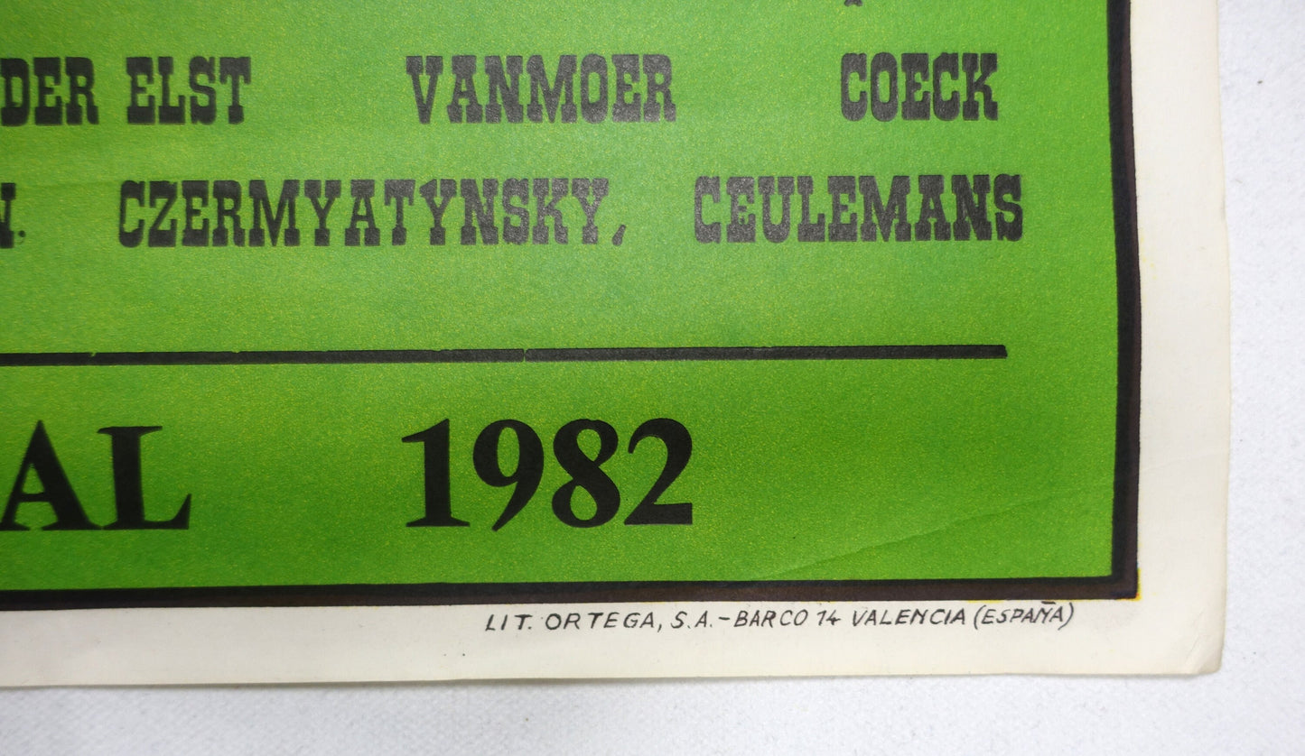 1982 World Cup (Football/Soccer) Argentina - Belgium - Original Vintage Poster