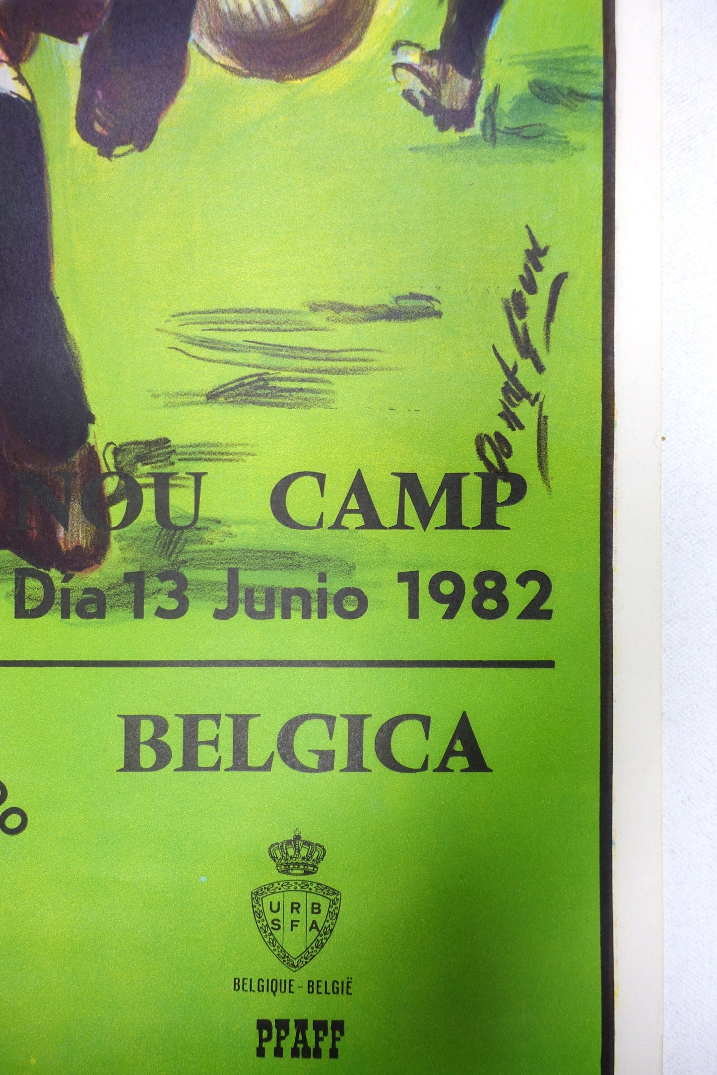 1982 World Cup (Football/Soccer) Argentina - Belgium - Original Vintage Poster