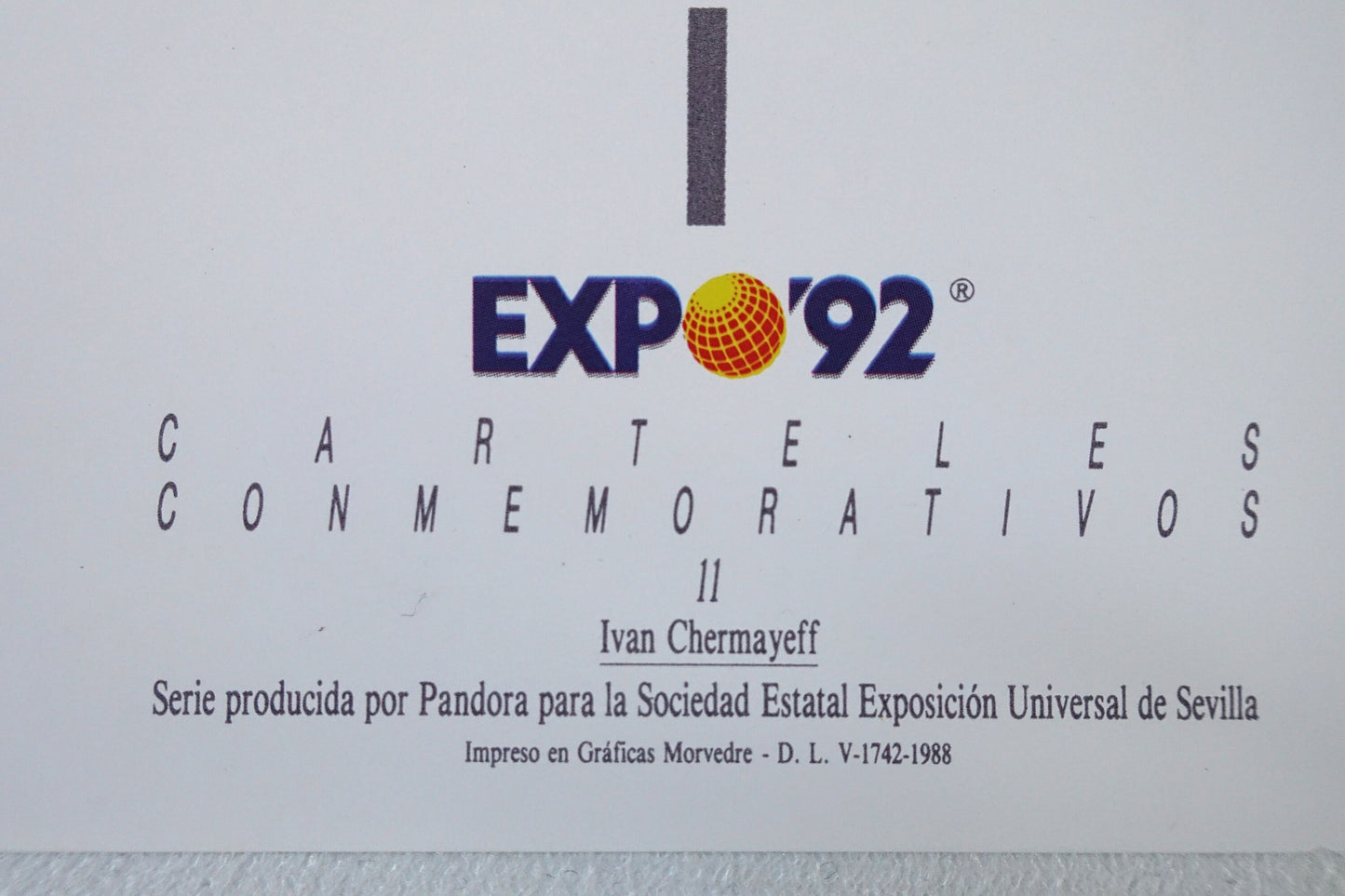 1992 Sevilla Expo by Ivan Chermayeff - Original Vintage Poster