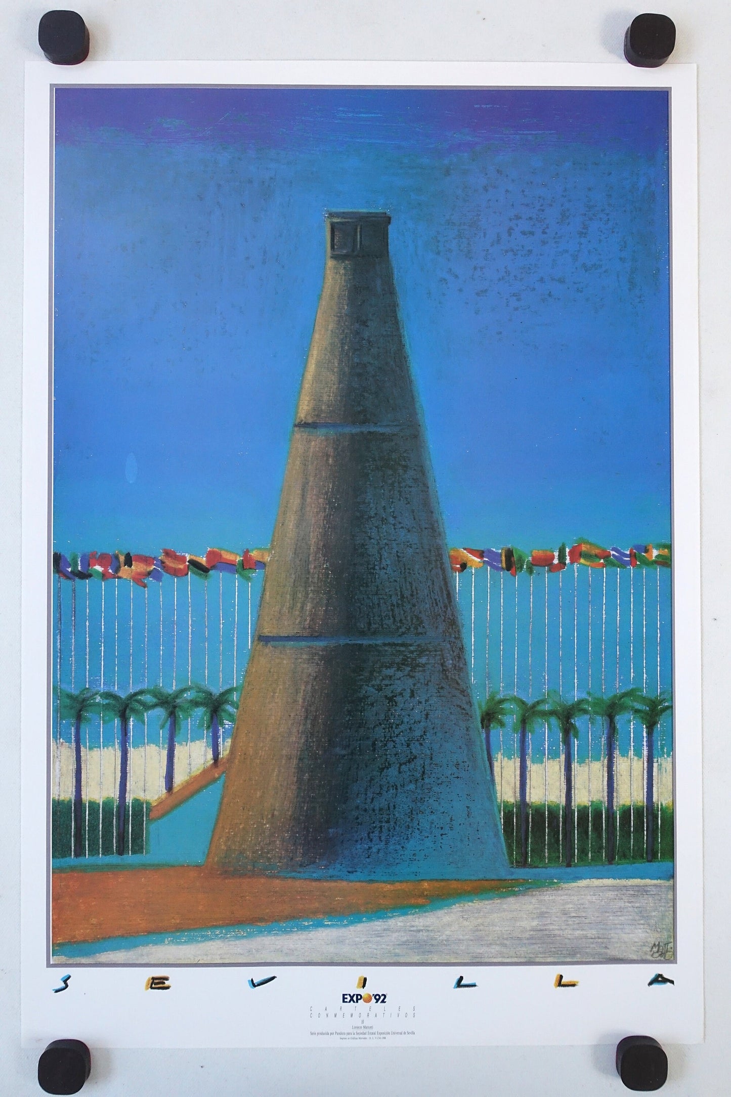 1992 Sevilla Expo by Lorenzo Mattotti - Original Vintage Poster