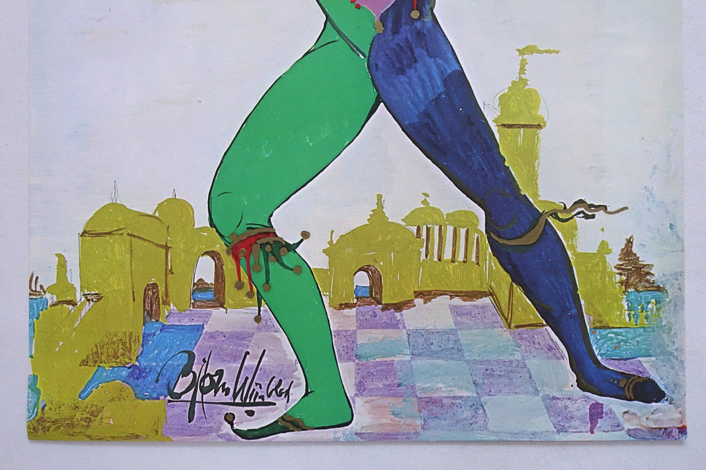 1970s "The Jester" from the Little Mermaid by Bjørn Wiinblad - Original Vintage Poster
