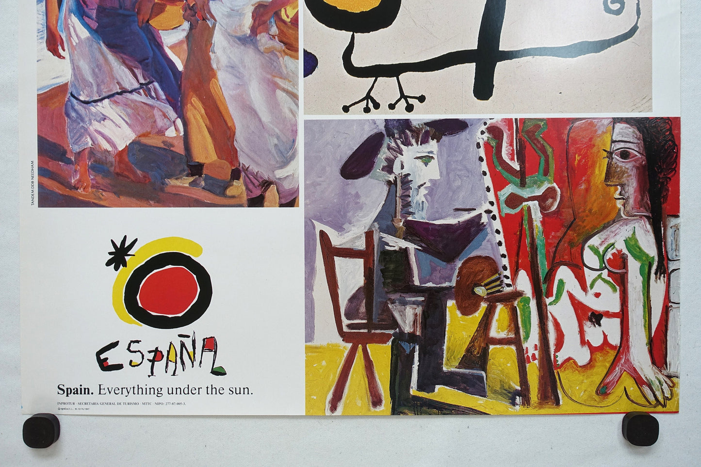 1987 Spain Travel Poster by Miro & Picasso - Original Vintage Poster