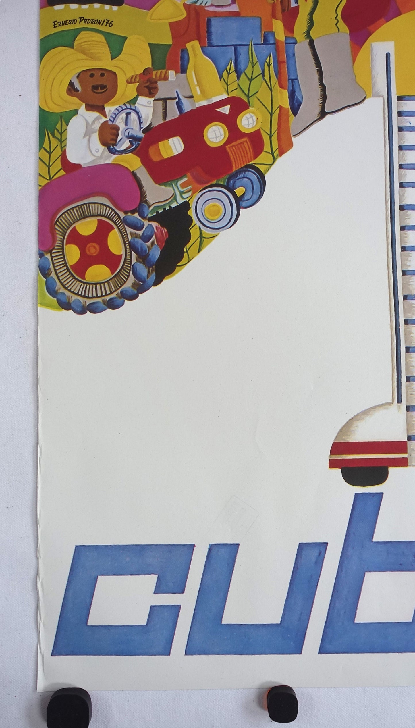 1976 Cuba Travel Poster Cubana - Original Vintage Poster