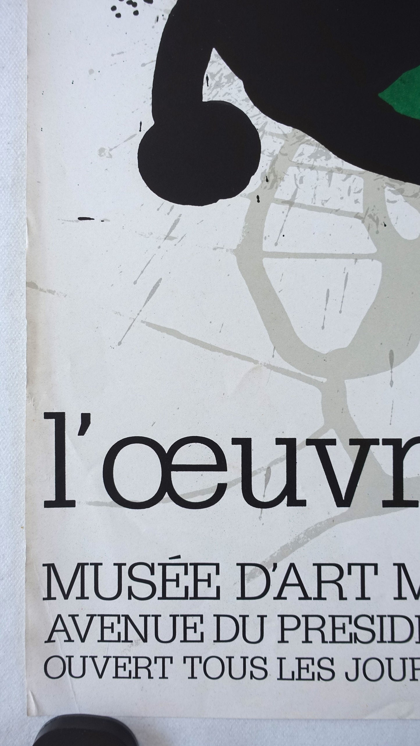 1974 Miro Exhibition Poster Paris L'oevre Graphique - Original Vintage Poster