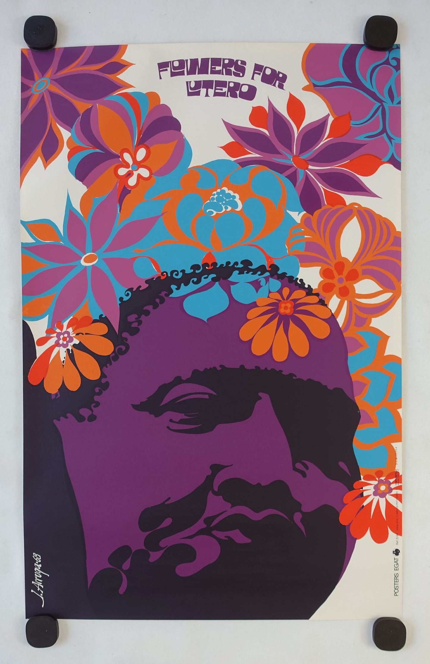 1968 Martin Luther King Pop Art by J. Arruga - Original Vintage Poster