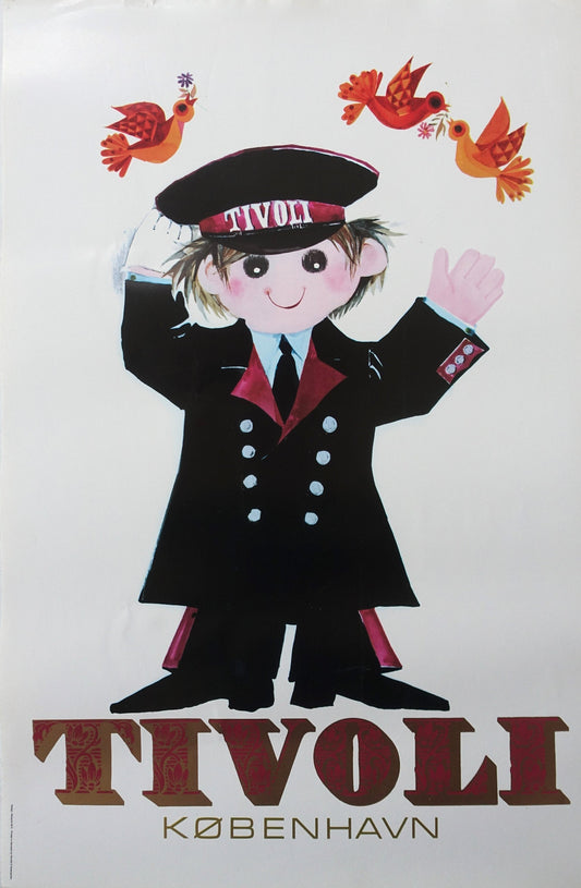 1972 Tivoli Gardens by Richardt Branderup (Steward) - Original Vintage Poster