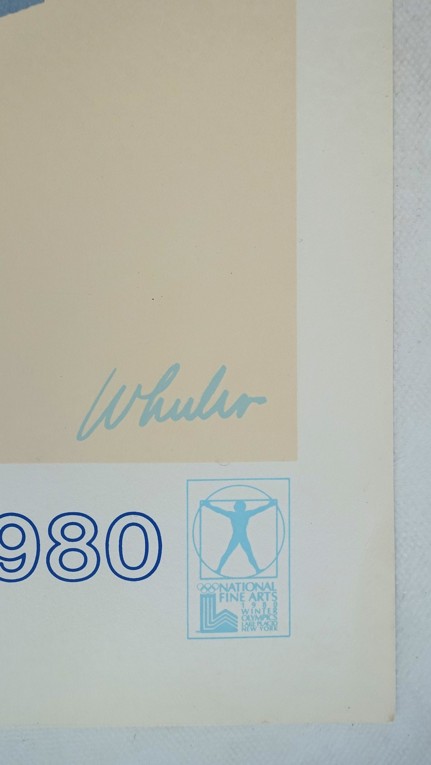 1980 Olympic Winter Games Lake Placid (figure skating) - Original Vintage Poster