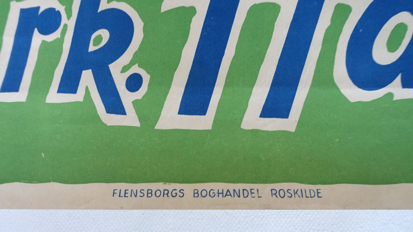 1940s Denmark Roskilde Travel Poster - Original Vintage Poster
