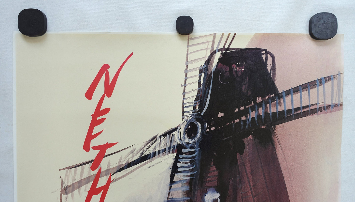 1992 Netherlands Travel Poster by Scandinavian Airlines - Original Vintage Poster