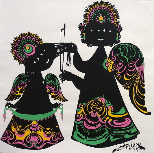 1974 Wiinblad Angels - Original Vintage Poster