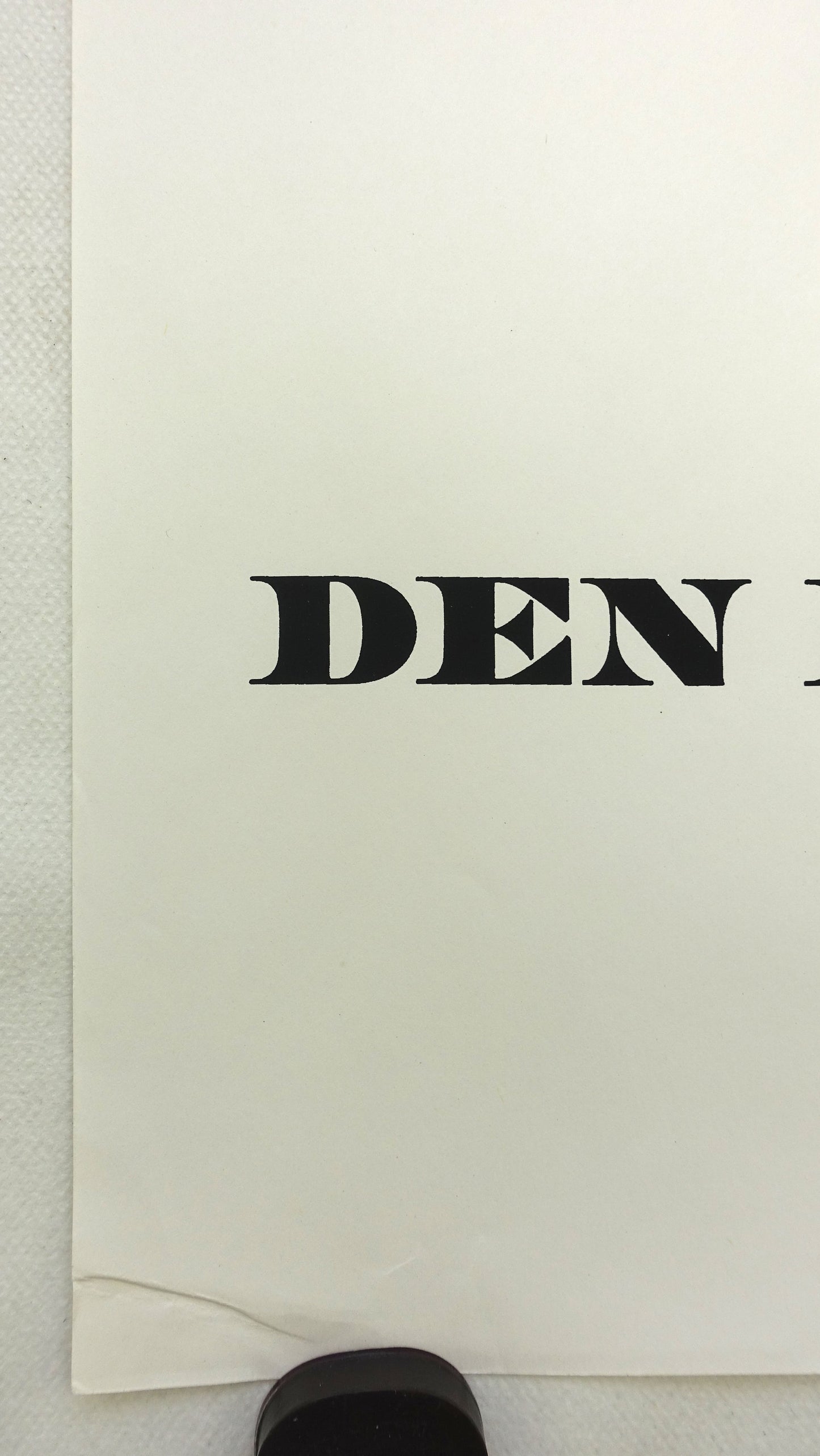 1970 Danish Modern Art (Yellow) by Ole Schwalbe - Original Vintage Poster