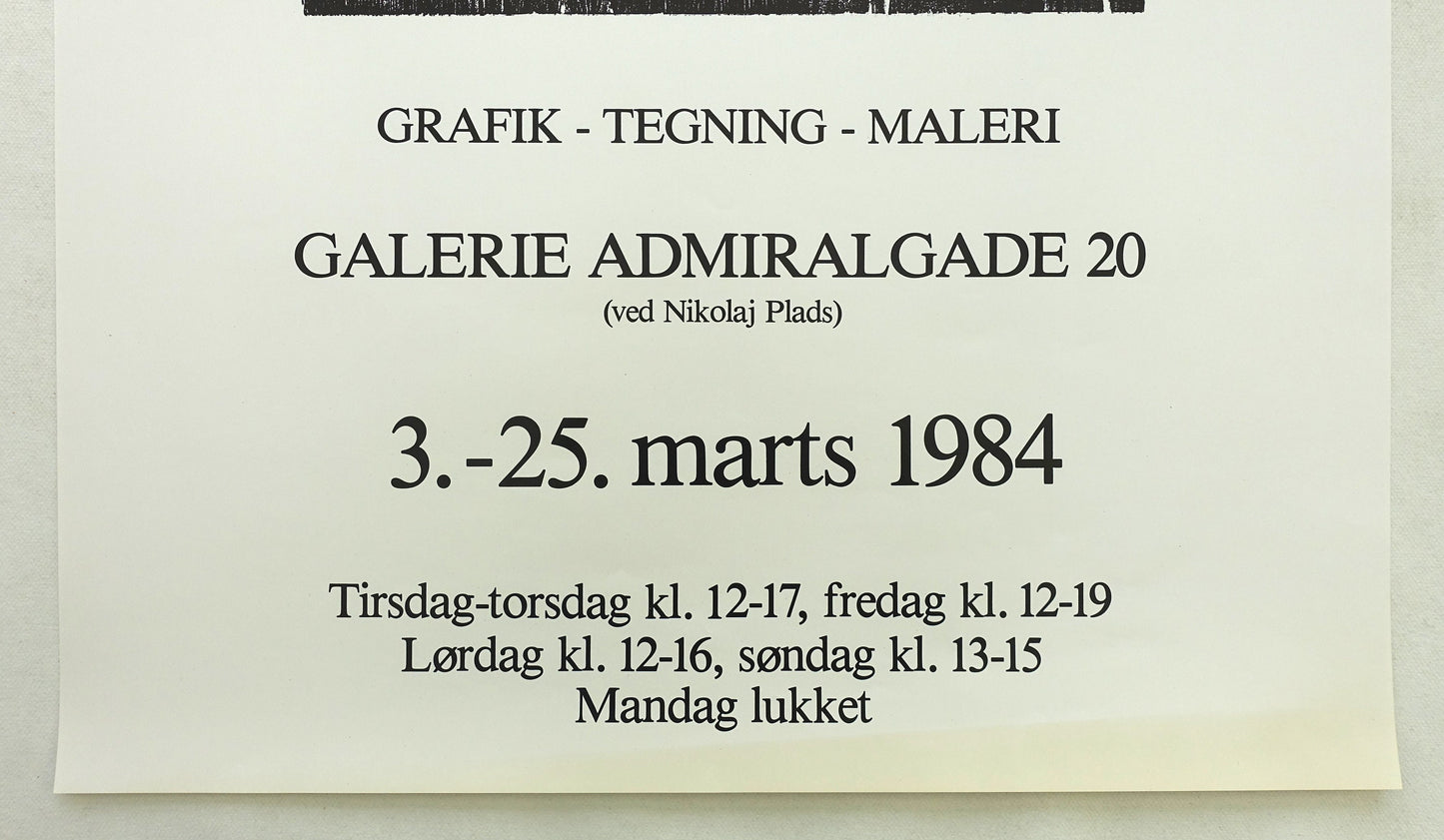 1984 Norwegian Modern Art by Ragnar Almén - Original Vintage Poster