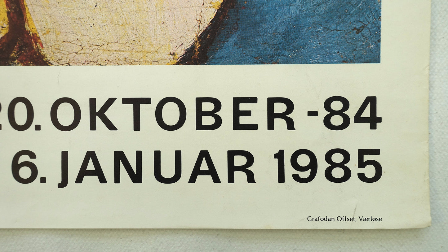 1985 Expressionism at Louisiana Museum of Modern Art - Original Vintage Poster