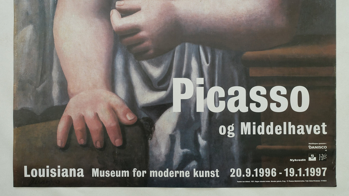 1996 Piccaso Femme Nue Debout at Louisiana Museum of Modern Art - Original Vintage Poster