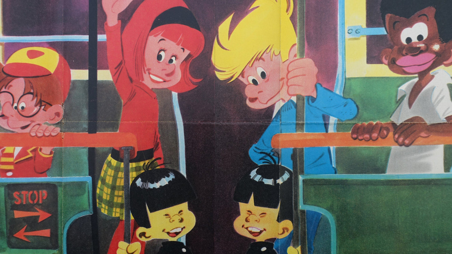 1969 La Ribambelle Comic Poster - Original Vintage Poster