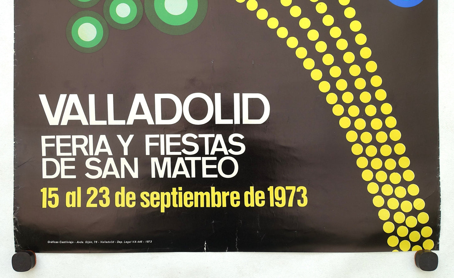 1973 Spanish Festival Poster Valladolid - Original Vintage Poster