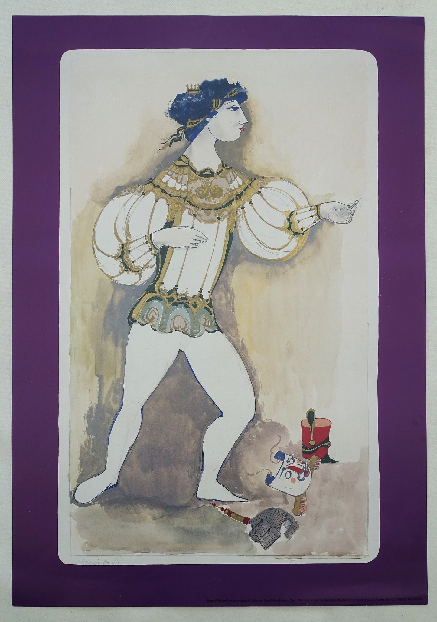1980s Wiinblad Costume Design for The Nutcracker - Original Vintage Poster