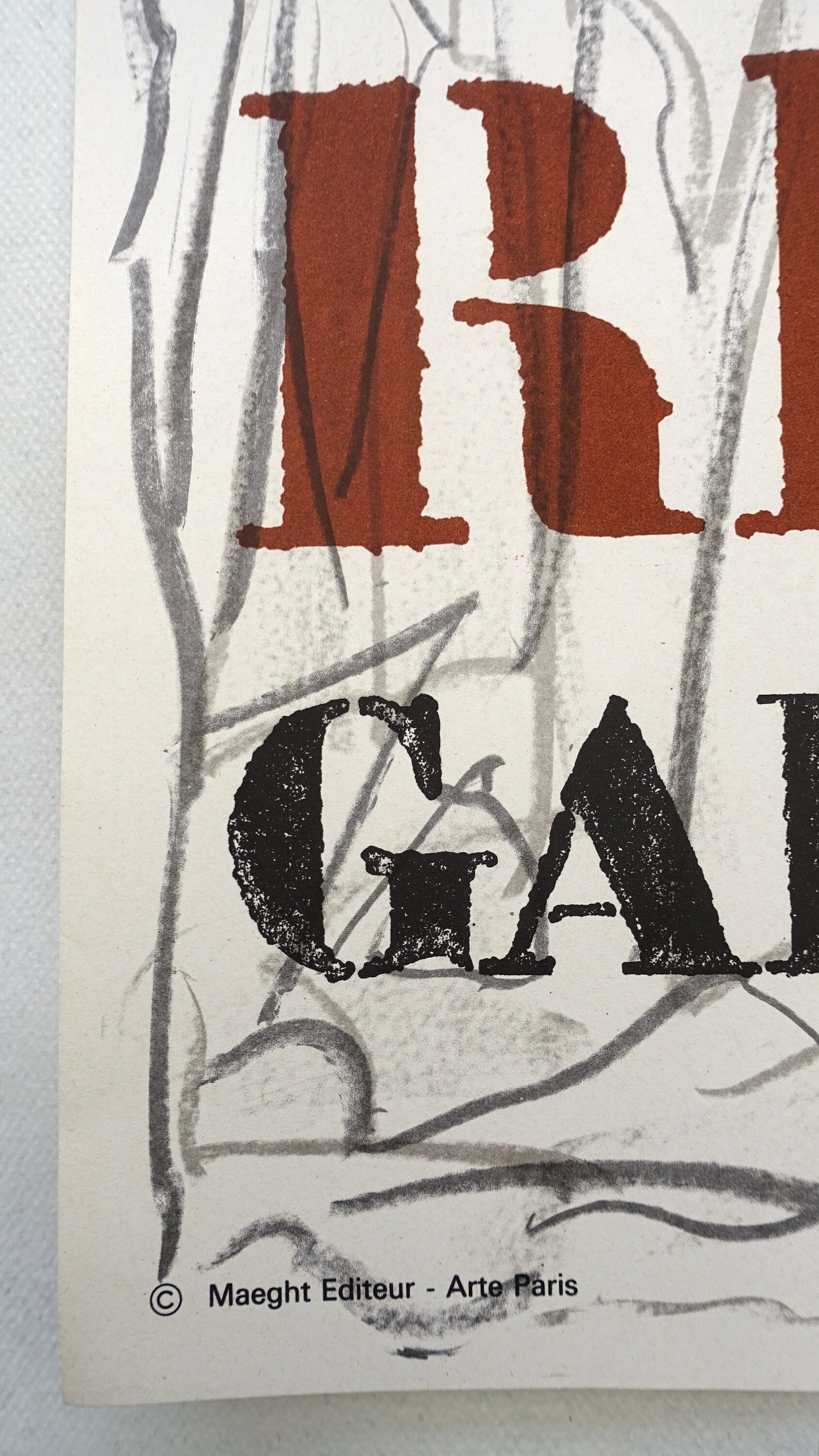 1974 Riopelle Exhibition Poster Galerie Maeght - Original Vintage Poster