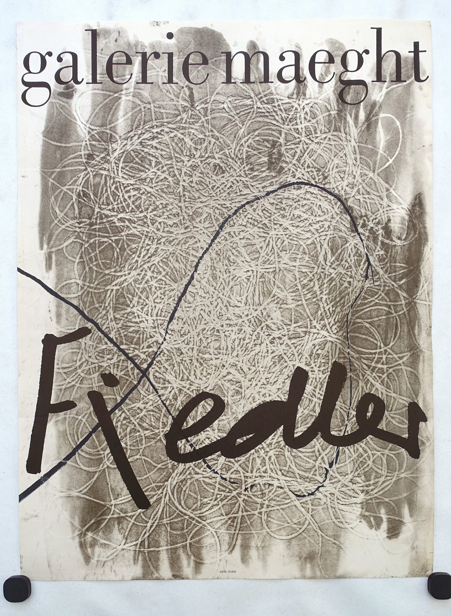 1974 Francois Fiedler Exhibition Poster Galerie Maeght - Original Vintage Poster