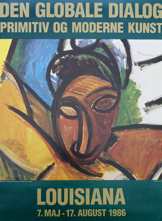 1986 Picasso Art Exhibition Louisiana Poster - Original Vintage Poster