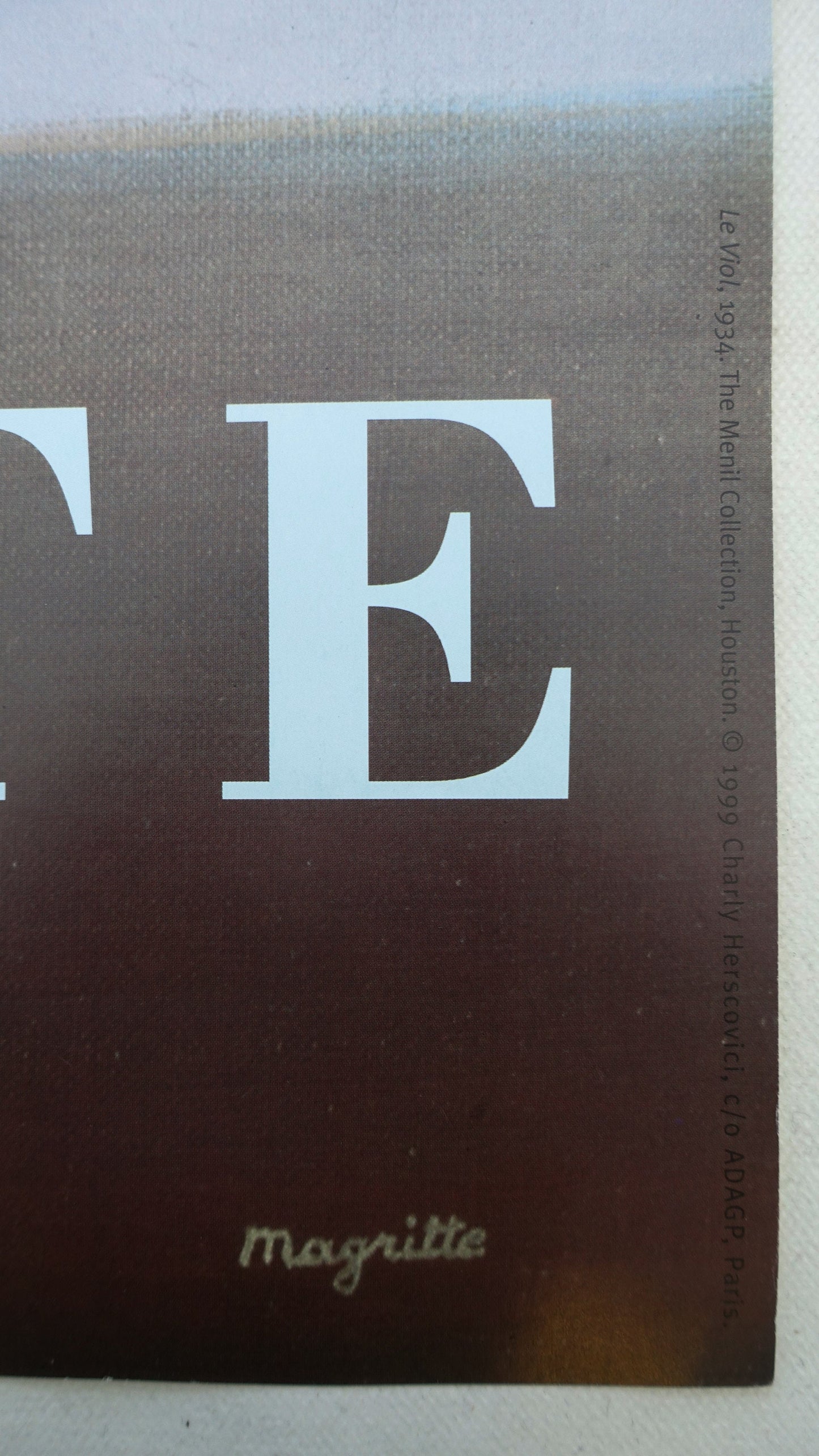 1999 Magritte Art Exhibition Louisiana Poster - Original Vintage Poster