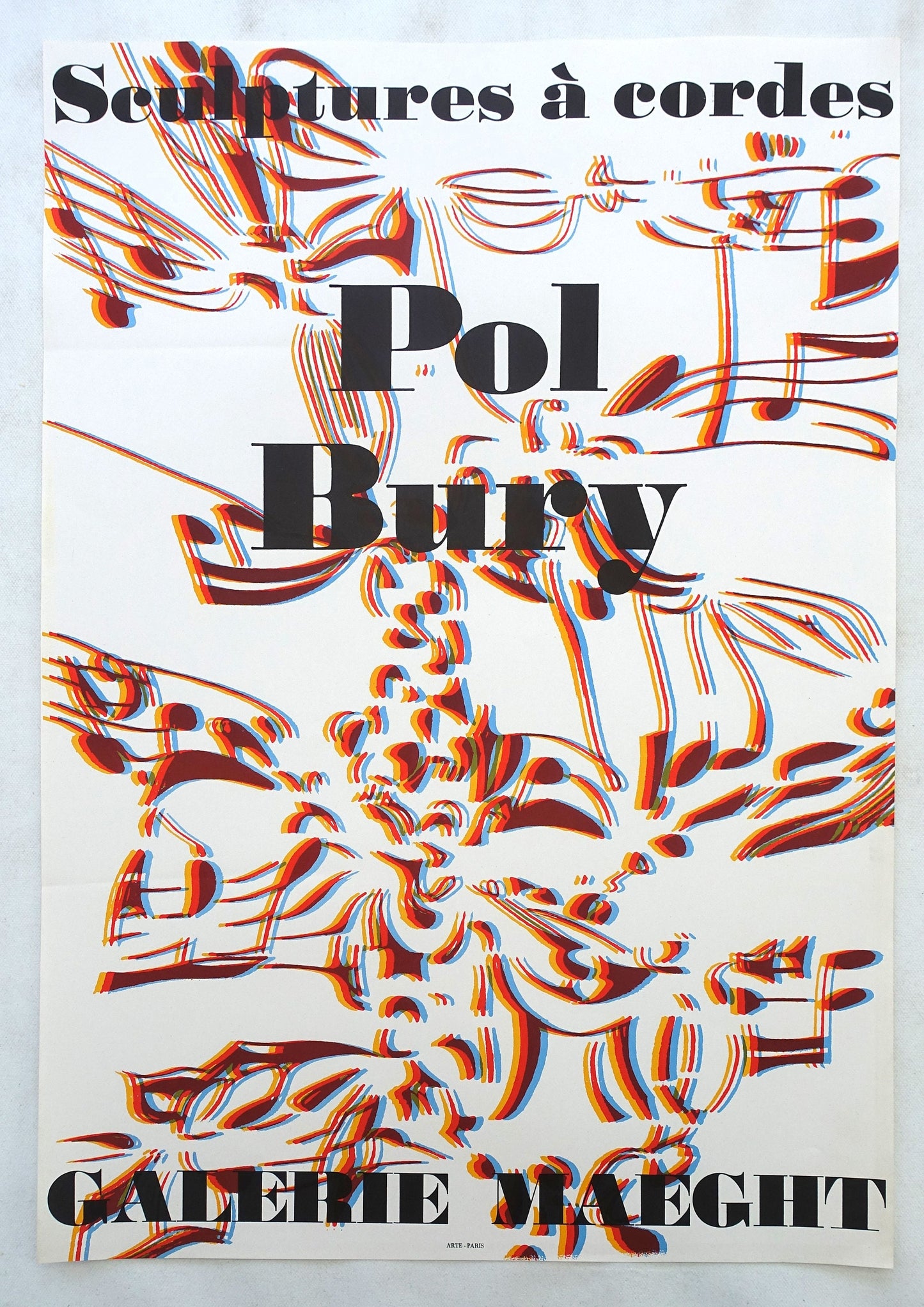 1974 Pol Bury Exhibition Poster Galerie Maeght - Original Vintage Poster