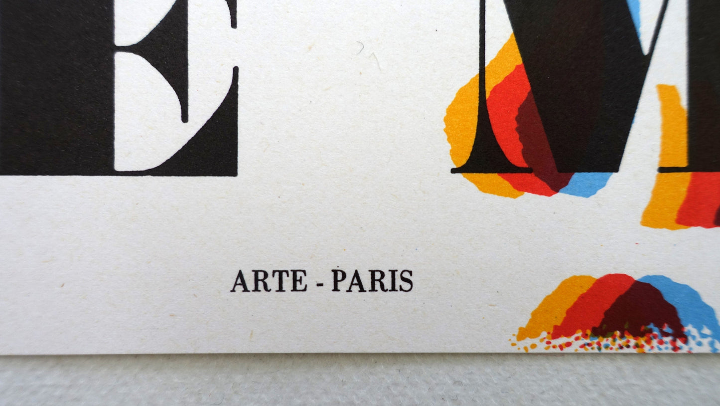 1974 Pol Bury Exhibition Poster Galerie Maeght - Original Vintage Poster