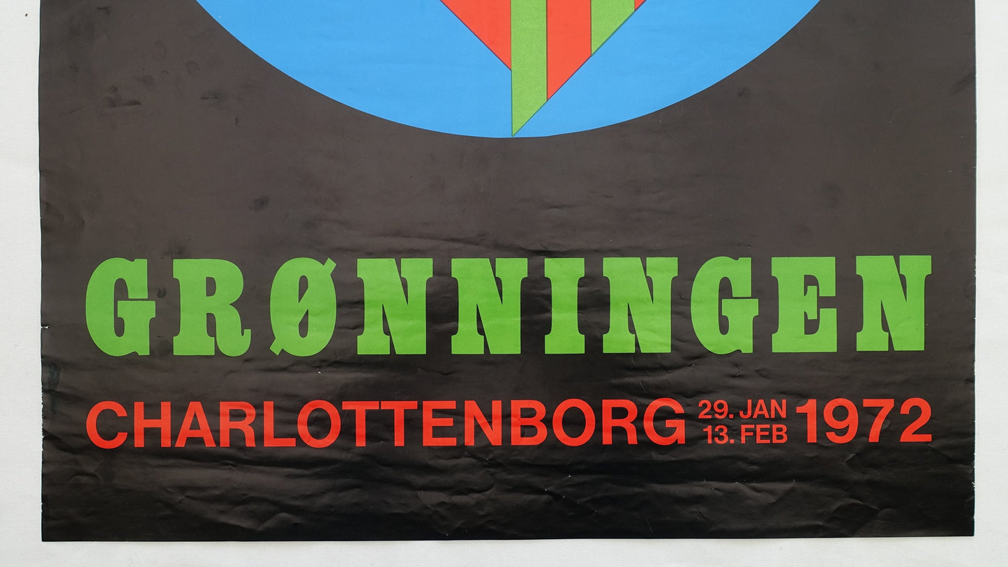 1972 Danish Modern Exhibition at Grønningen - Original Vintage Poster